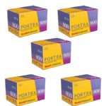 Kodak Portra 800 Professional 36 Exposure Color Negative 35mm Film, 5 Rolls